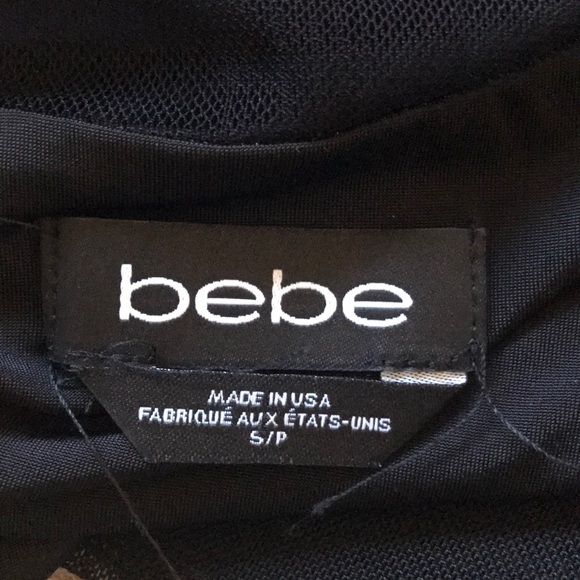 Bebe black sequin peplum tank top size S - Picture 5 of 5